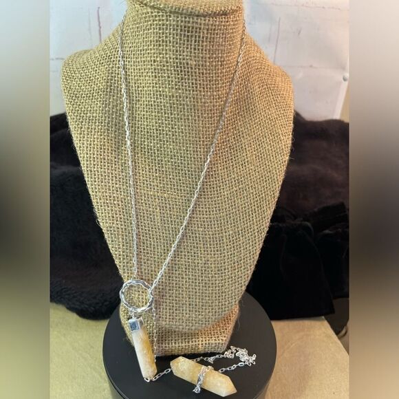 Brazilian Citrine 35inch Necklace in Silvertone 110.50ctw - Picture 4 of 13
